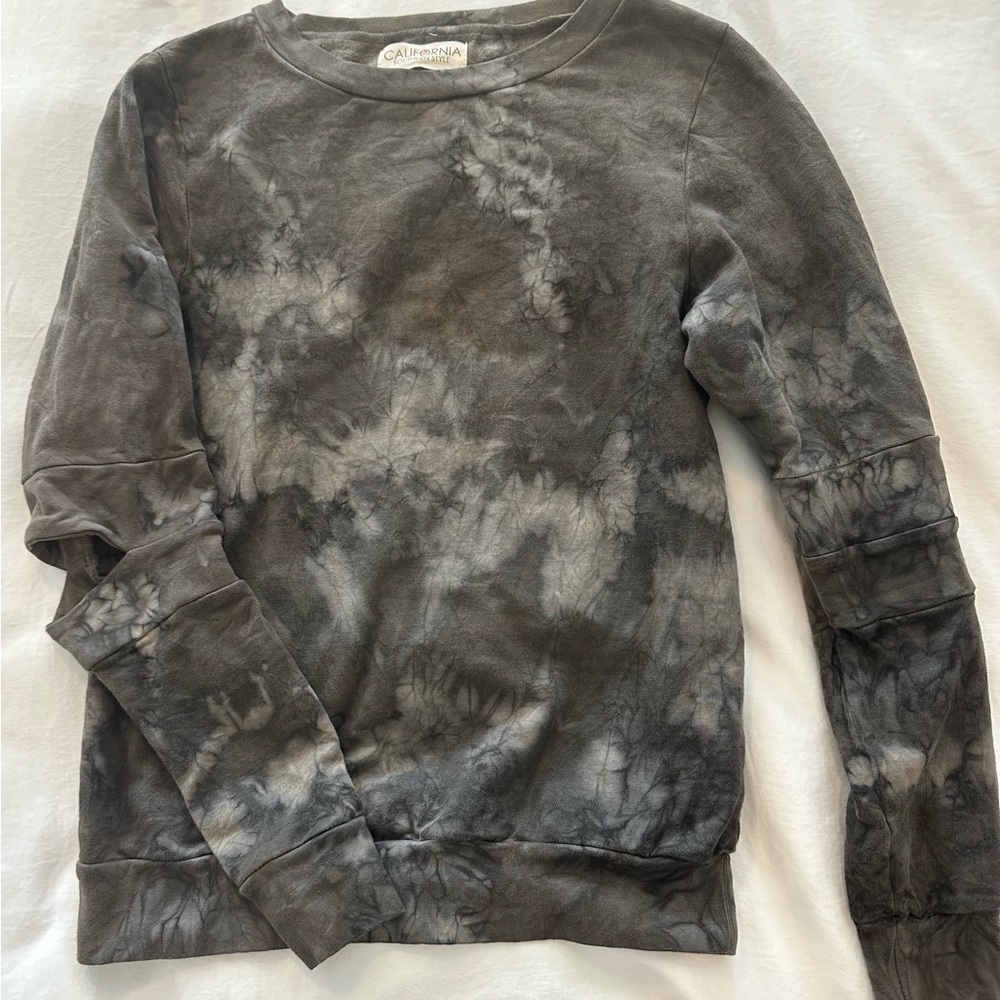 Tie-Dye Sweatshirt in Gray by